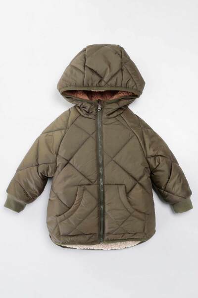 Erkek Çocuk Mont 6-10 Yaş 51397 Haki 