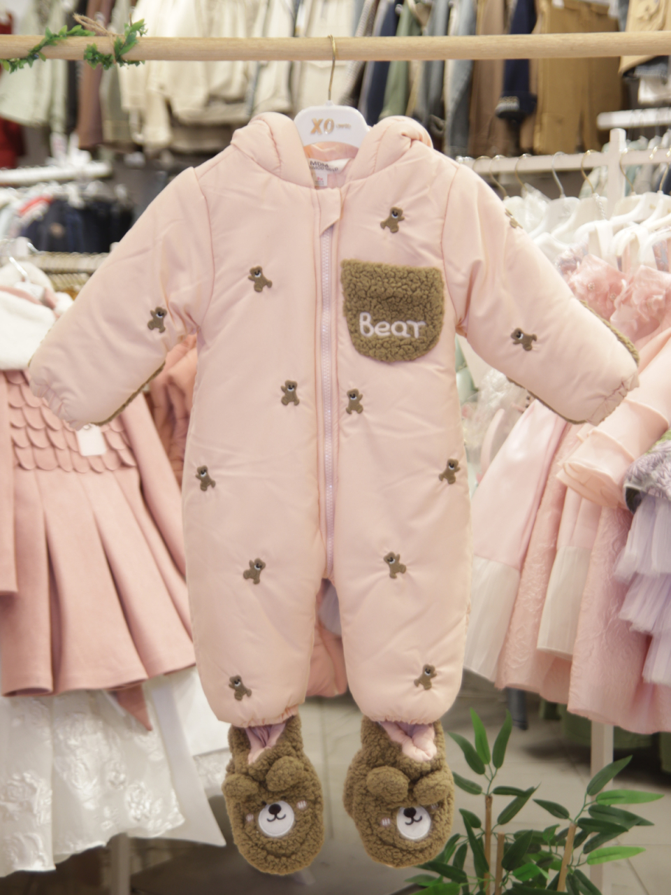 بدلة فضاء للبنات مع بطانة من الصوف وغطاء للرأس مقاوم للماء والرياح، من 9 إلى 24 شهرًا 50115 - 8