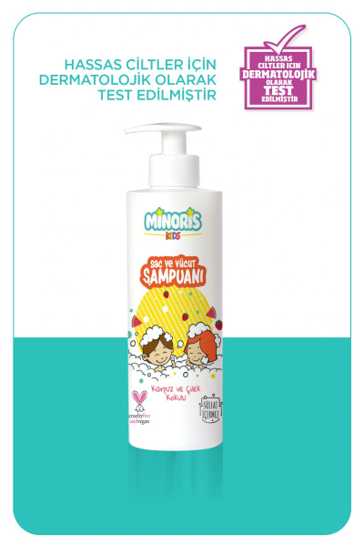 شامبو مينوريس العضوي للشعر والجسم للأطفال 400 مل - 4