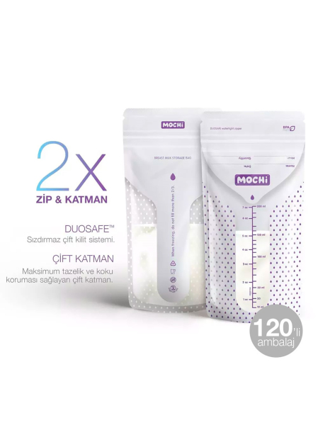 Mochi Anne Sütü Saklama Poşeti 120 Adet - 2
