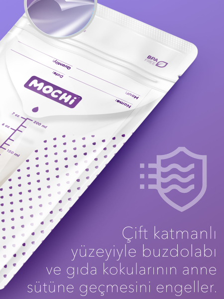 Mochi Anne Sütü Saklama Poşeti 120 Adet - 4