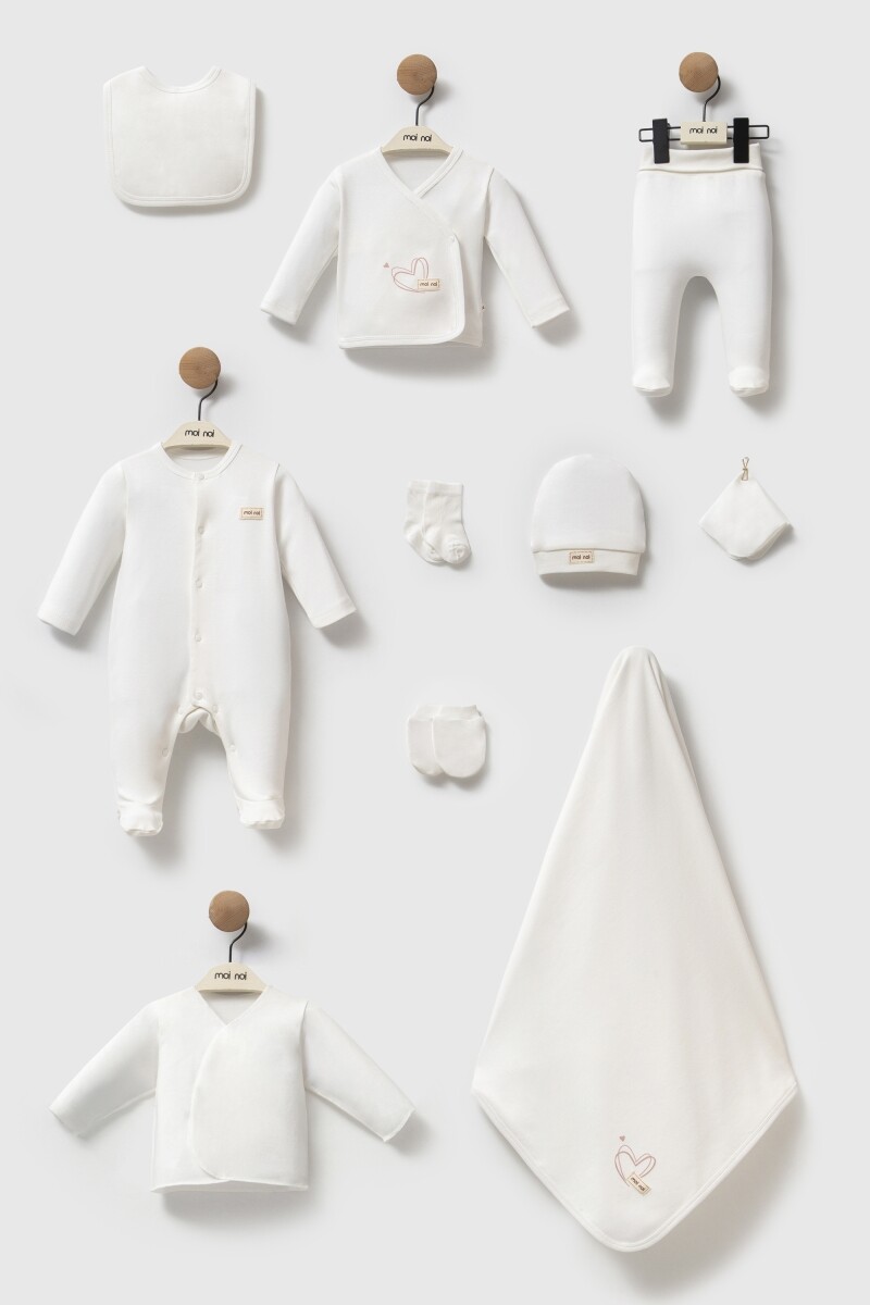 Moi Noi Love Basic 10lu Hastane Çıkışı MNB2144 Ekru - 1