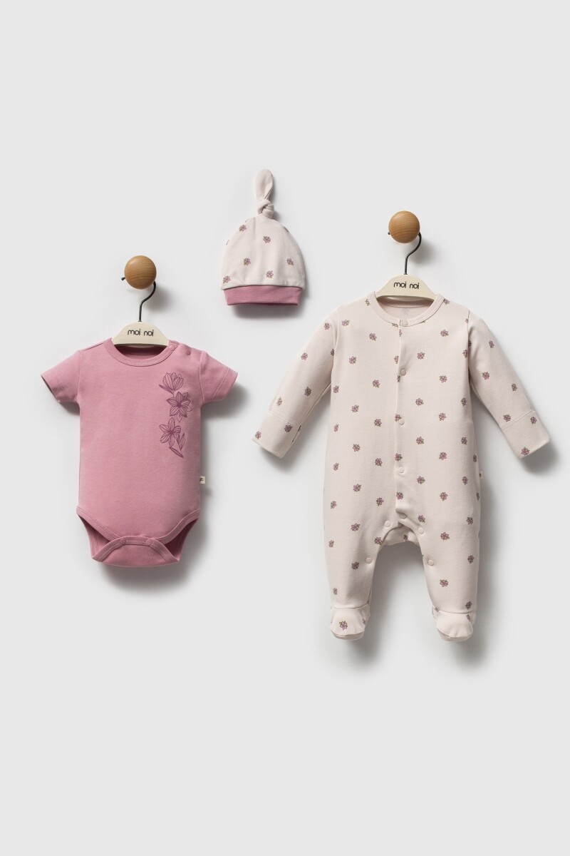 Moi Noi Flowers Tulum Badi Şapka MNB3034 Mürdüm - 1