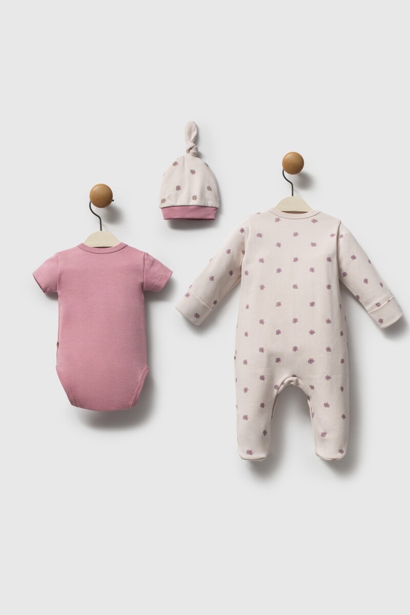 Moi Noi Flowers Tulum Badi Şapka MNB3034 Mürdüm - 2