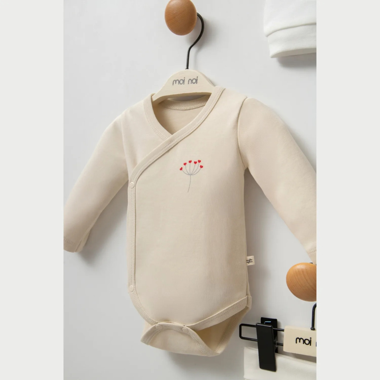 Moi Noi Kokina Şapka Body Pantolon Takım MNB5333 Bej - 3