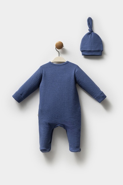 جمبسوت بغطاء رأس من موي نوي MNB1251 أزرق داكن - 3