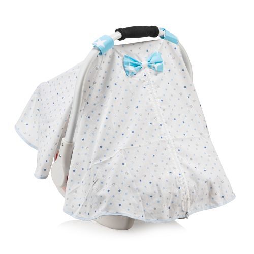 Moje Taşıma Koltuğu Ana Kucağı Örtüsü Small Yıldız Mavi - 1