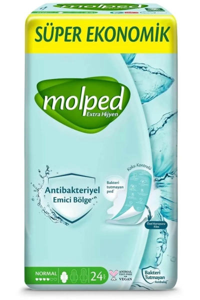 Molped Extra Hijyen Normal Ped Süper Eko 24 Adet - Molped