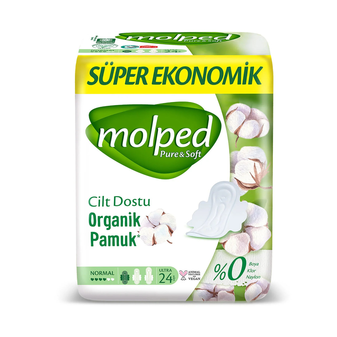 Molped Pure&Soft Normal Ped Süper Eko 24 Adet - 1