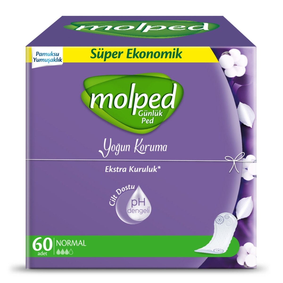 Molped Günlük Ped Yoğun Koruma Süper Eko 60 Adet - 2