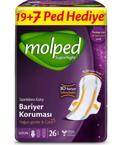 Molped SüperNight Süper Gece Ped 26 Adet - Molped