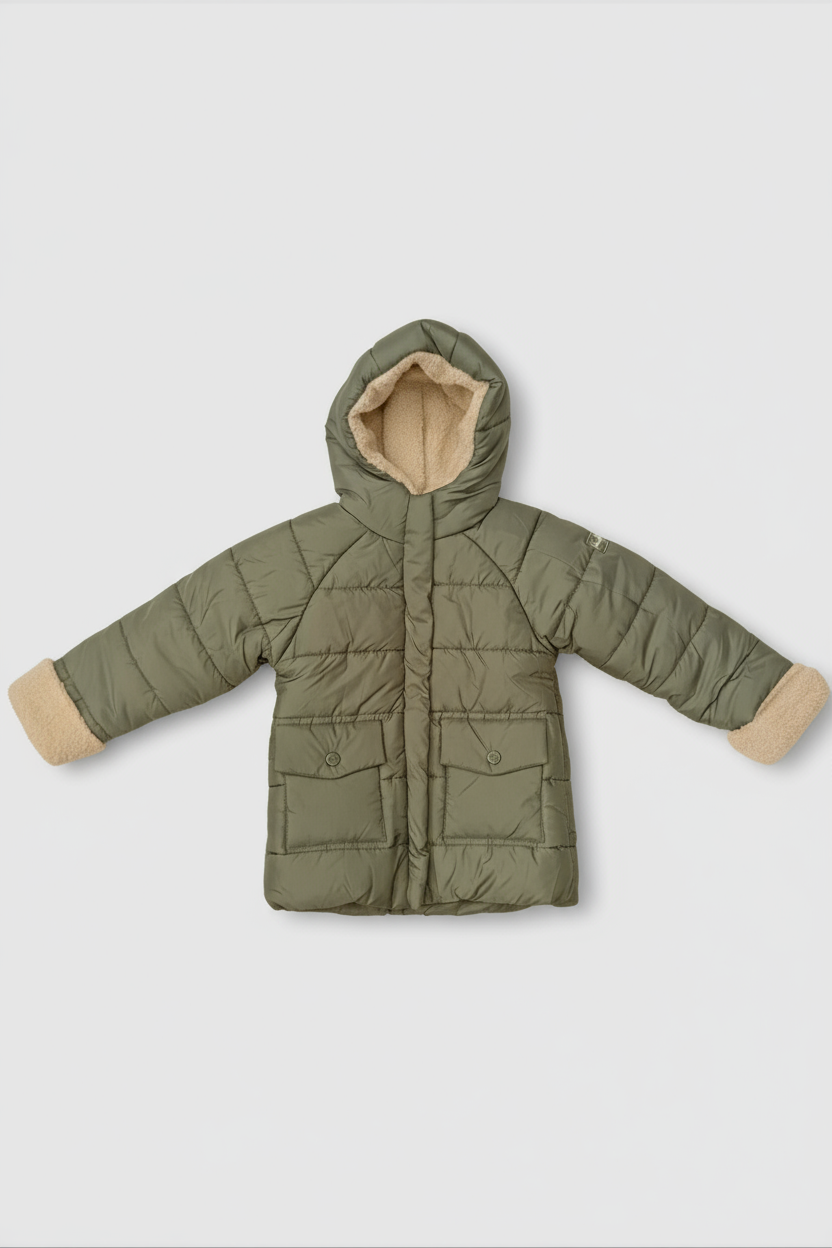 Erkek Çocuk Mont 2-5 Yaş 22634 Haki - 1