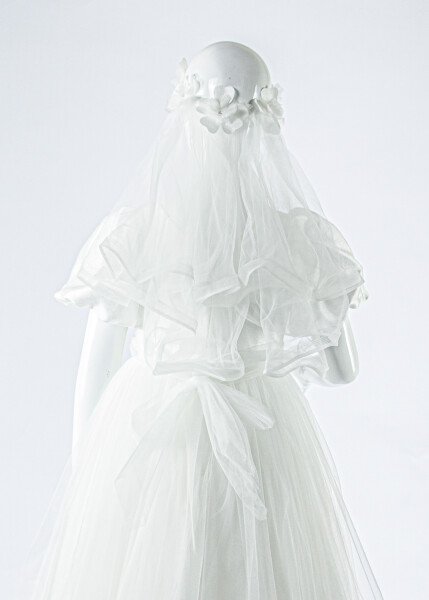 Kız Çocuk Yazlık Abiye Elbise 7-11 Yaş 3070 Beyaz - 5