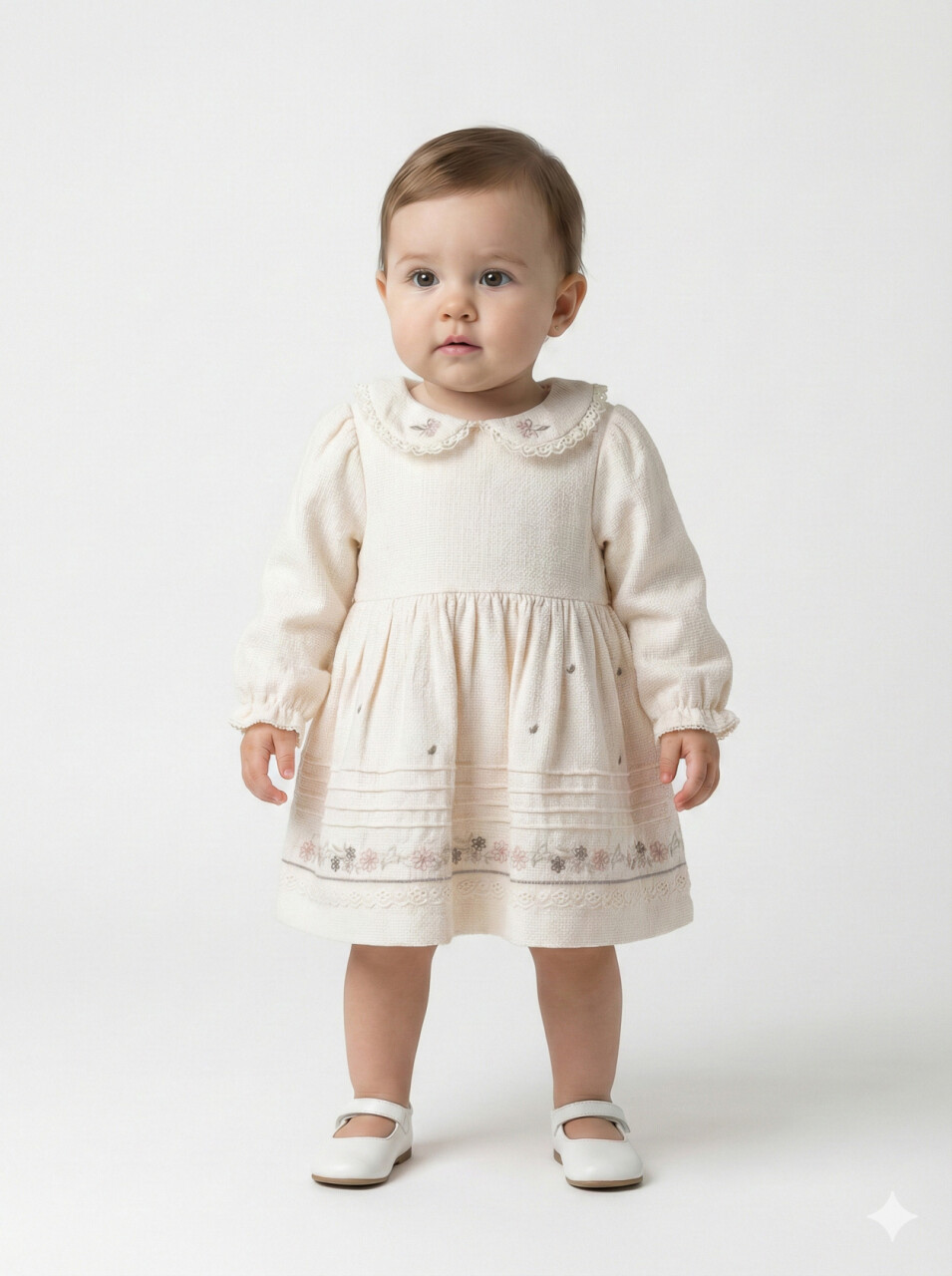 Kız Çocuk Elbise 9-24 Ay 52142 Haki - 3