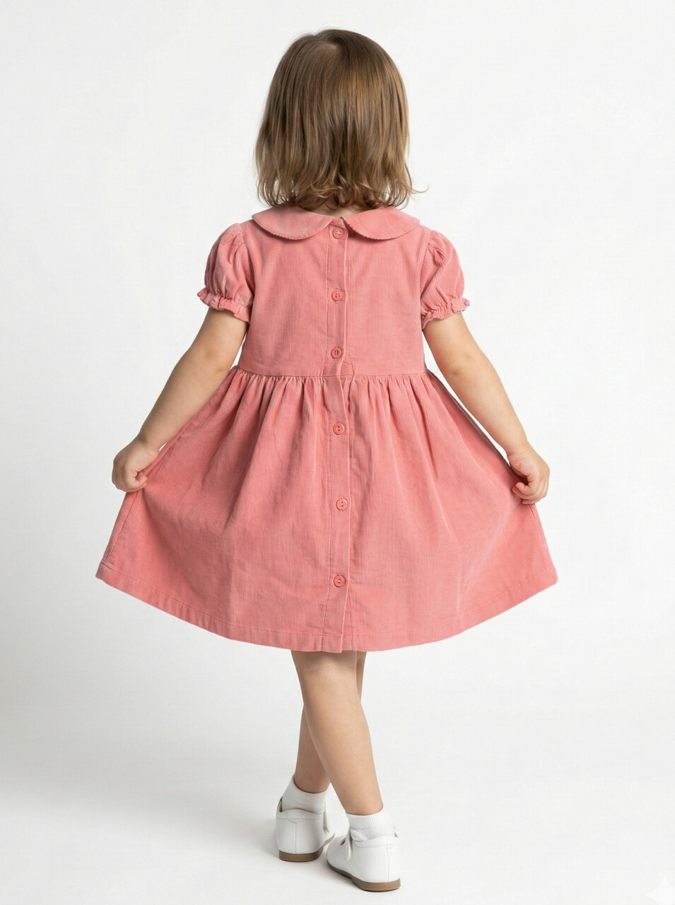 Kız Çocuk Elbise 9-24 Ay 52145 Nar - 4