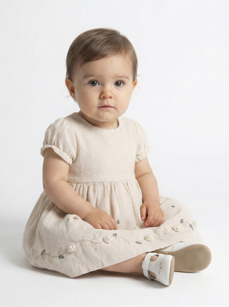 Kız Çocuk Bolerolu Elbise Takım 6-18 Ay 52141 Lacivert - 3