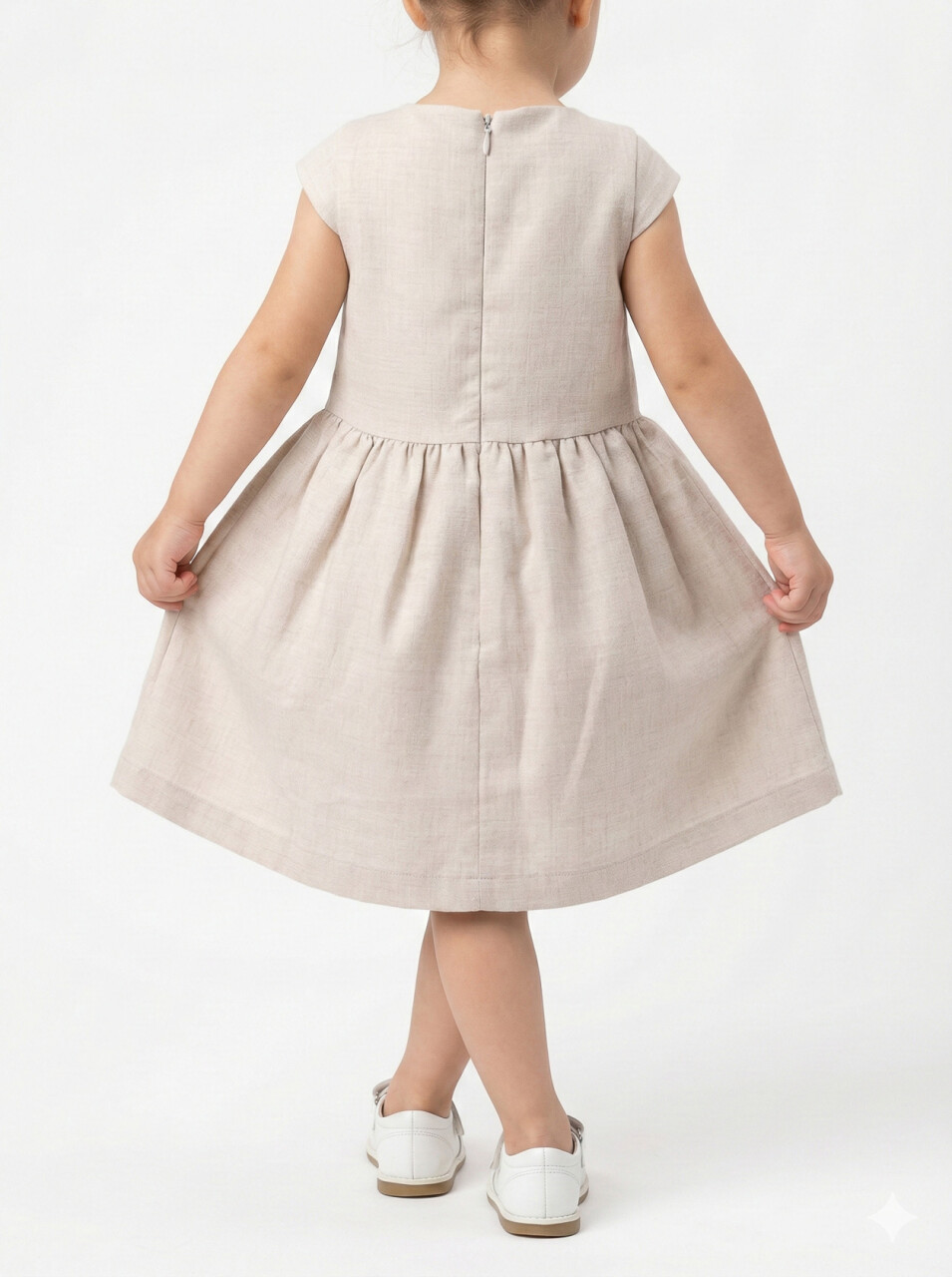 Kız Çocuk Bolerolu Elbise Takım 1-4 Yaş 52064 Mavi - Bej - 4