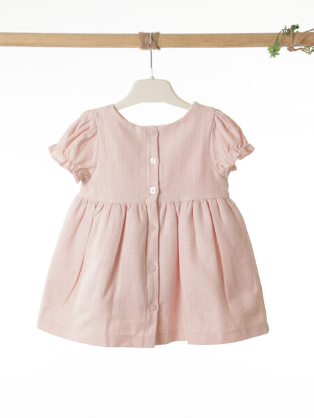 Kız Çocuk Elbise + Bolero 9-24 Ay 52130 Pudra - 9