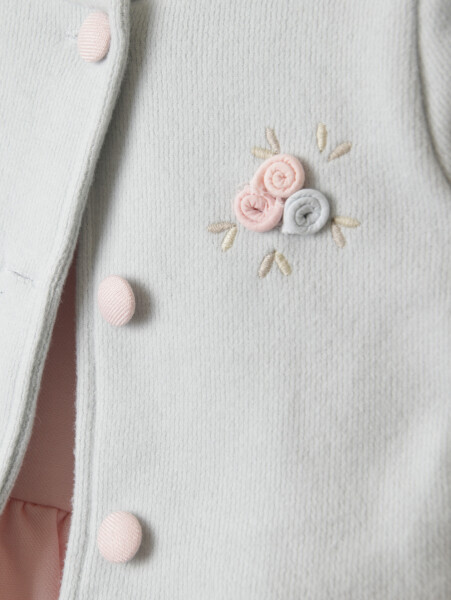 Kız Çocuk Bolerolu Elbise Takım 1-4 Yaş 52064 Pembe - Açik Mavi - 9