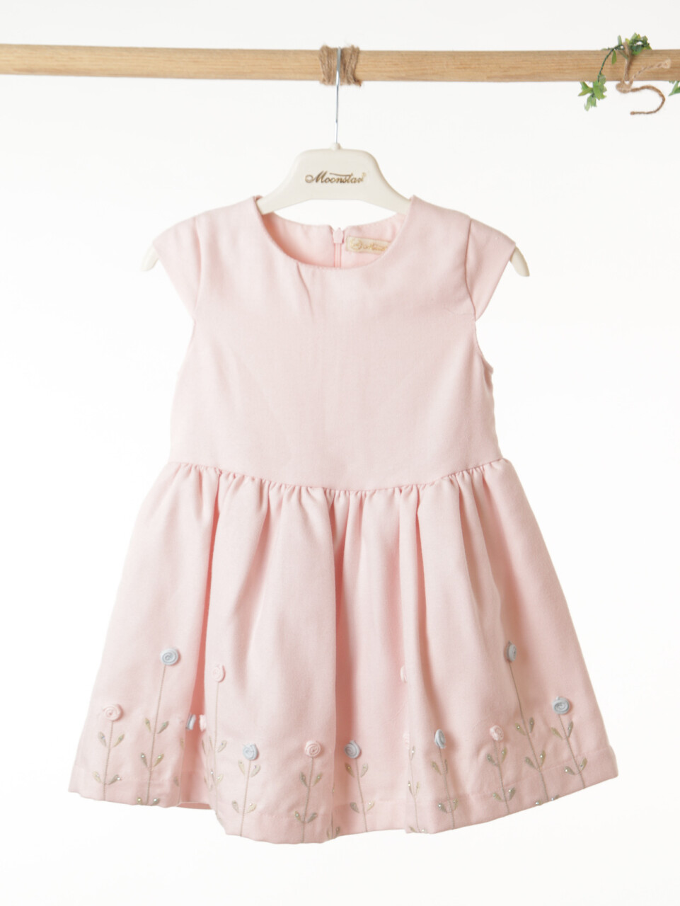 Kız Çocuk Bolerolu Elbise Takım 1-4 Yaş 52064 Pembe - Açik Mavi - 7