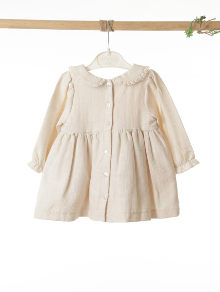 Kız Çocuk Elbise 9-24 Ay 52142 Haki - 5