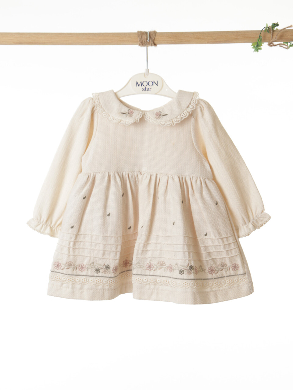 Kız Çocuk Elbise 9-24 Ay 52142 Haki - 10