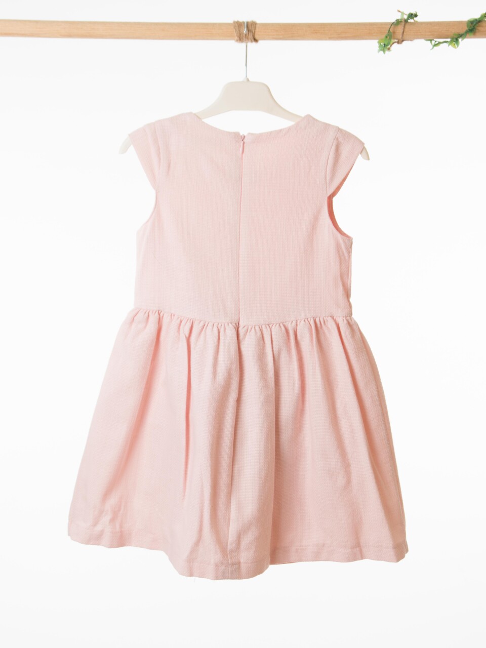 Kız Çocuk Elbise + Bolero 6-9 Yaş 52124 Pudra - 11