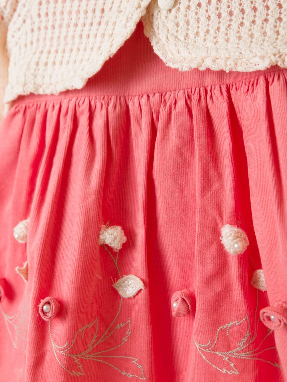 Kız Çocuk Elbise 9-24 Ay 52145 Nar - 8