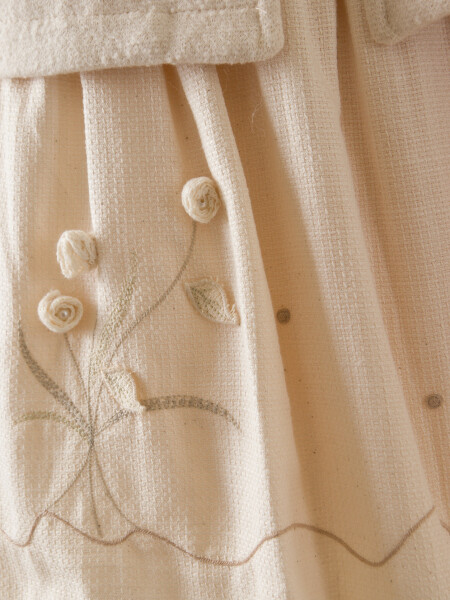 Kız Çocuk Elbise + Bolero 5-8 Yaş 52143 Bej - 6