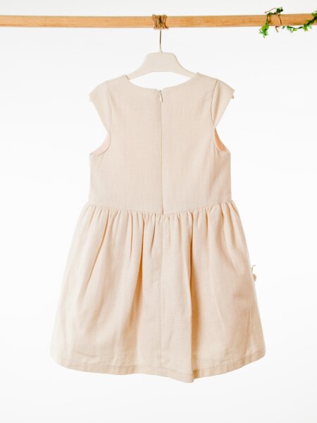 Kız Çocuk Elbise 3-6 Yaş 52140 Bej - 6