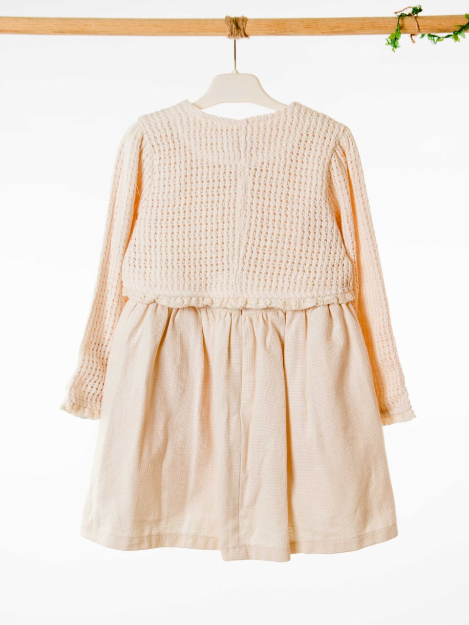 Kız Çocuk Elbise 3-6 Yaş 52140 Bej - 9