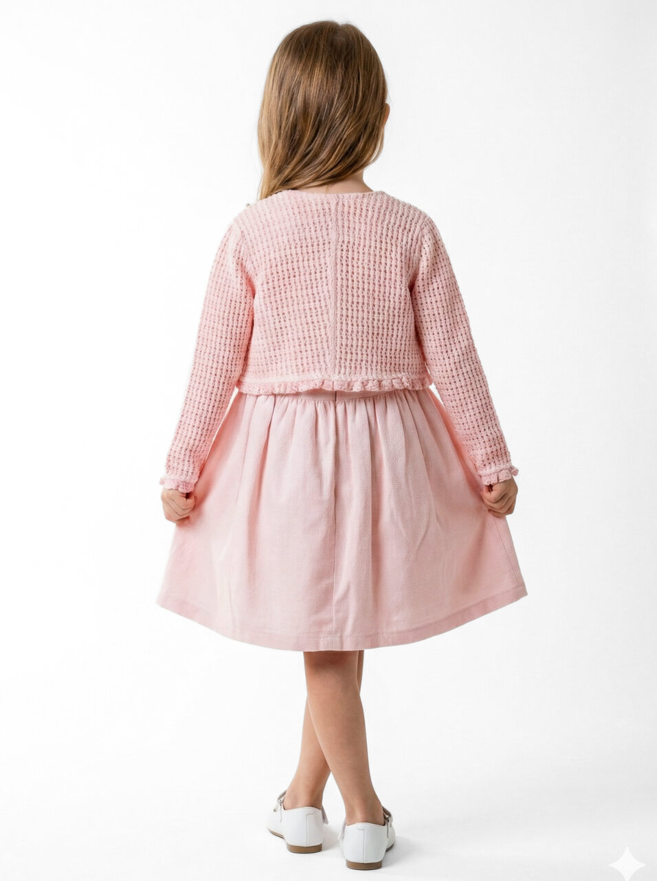 Kız Çocuk Elbise 3-6 Yaş 52140 Pembe - 2