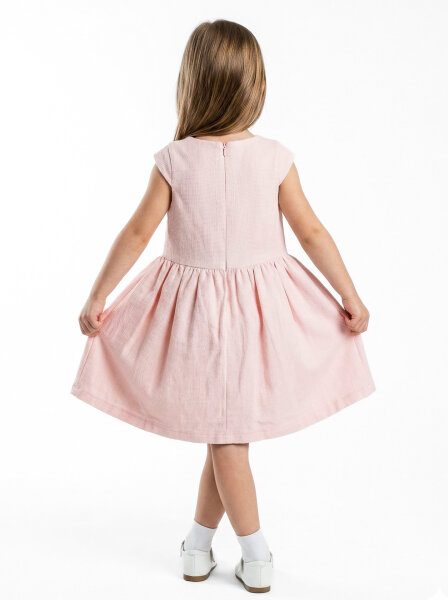 Kız Çocuk Elbise 3-6 Yaş 52140 Pembe - 4