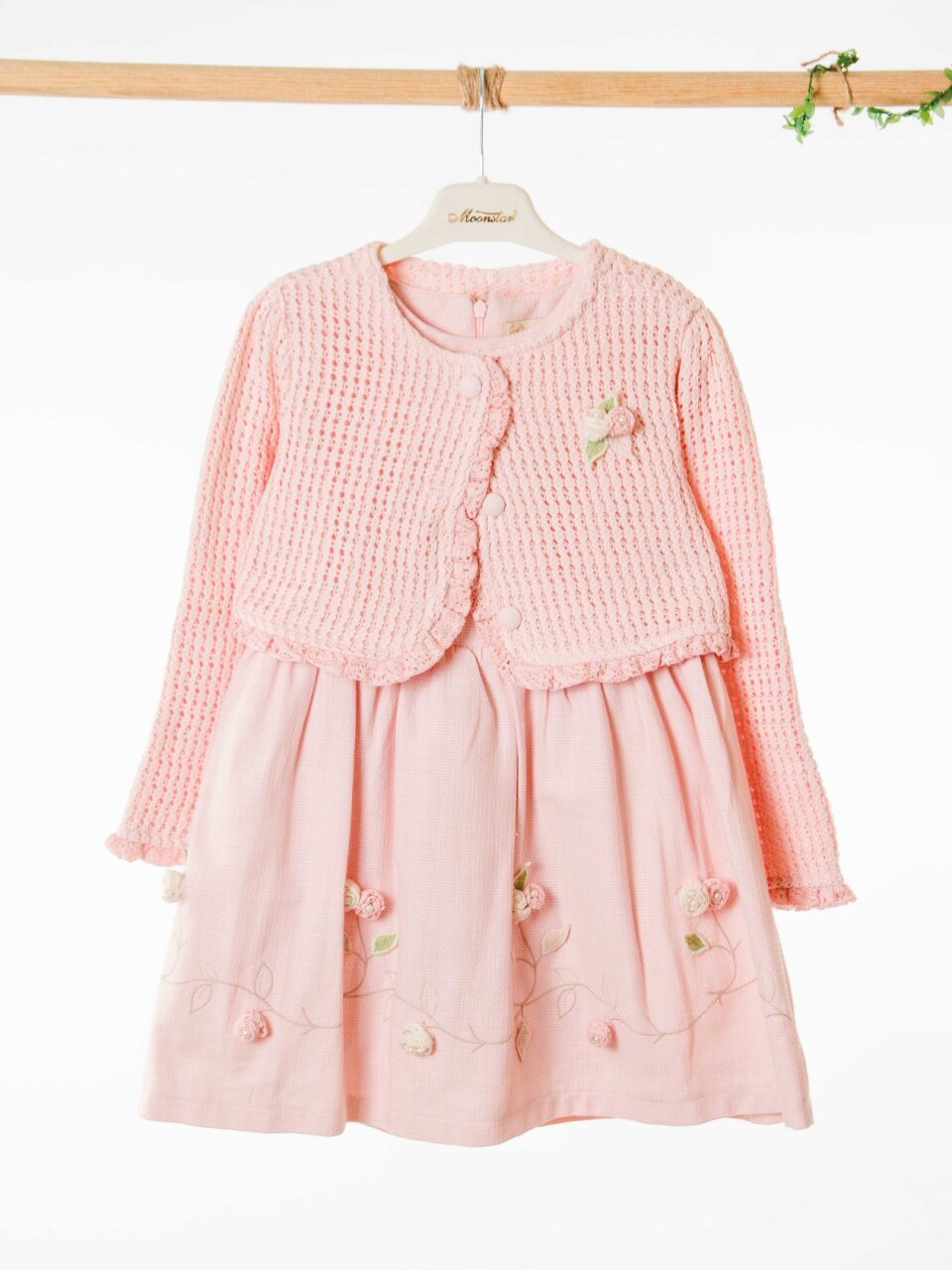 Kız Çocuk Elbise 3-6 Yaş 52140 Pembe - 5