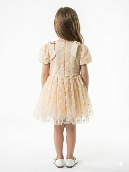 Kız Çocuk Yazlık Elbise 2-5 Yaş 53228 Bej - 2