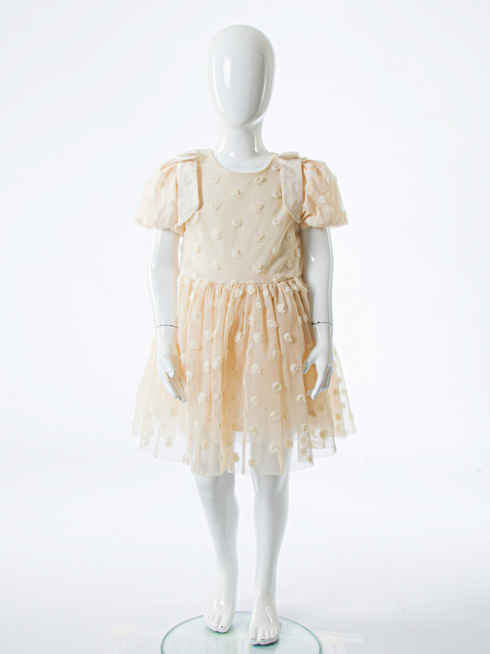 Kız Çocuk Yazlık Elbise 2-5 Yaş 53228 Bej - 3