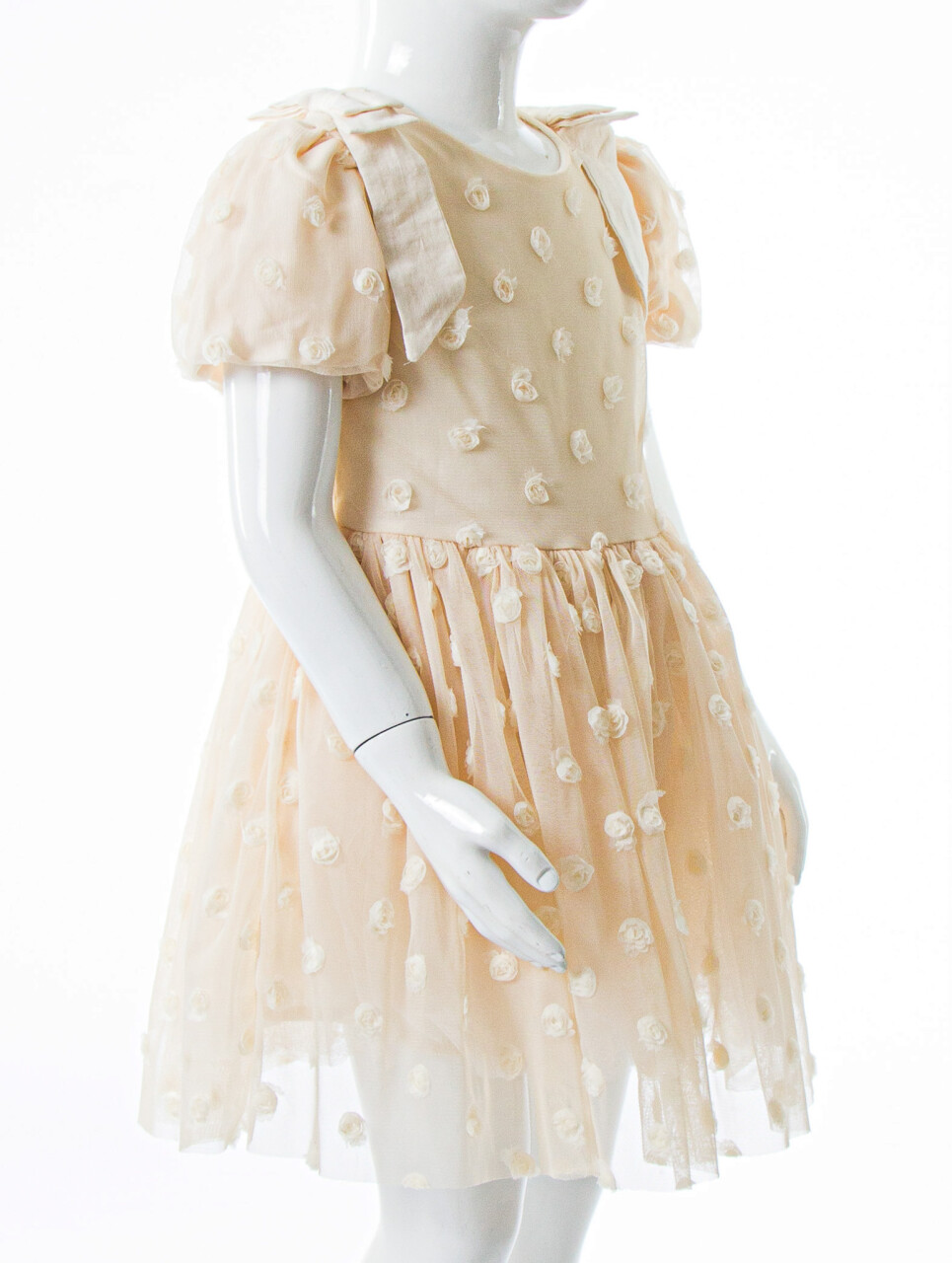 Kız Çocuk Yazlık Elbise 2-5 Yaş 53228 Bej - 4