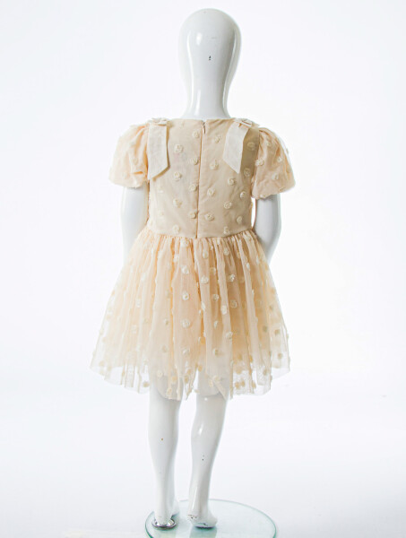 Kız Çocuk Yazlık Elbise 2-5 Yaş 53228 Bej - 5