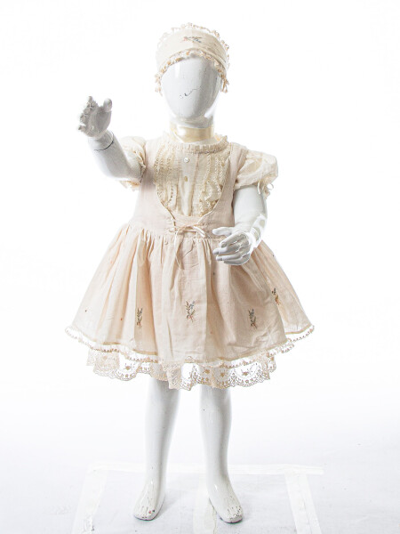 Kız Çocuk Yazlık Elbise 9-24 Ay 53225 Bej - 3