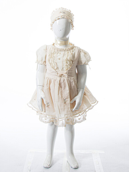 Kız Çocuk Yazlık Elbise 9-24 Ay 53225 Bej - 4