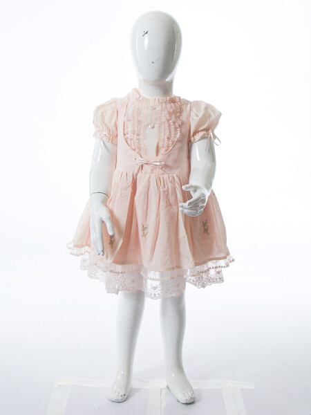 Kız Çocuk Yazlık Elbise 9-24 Ay 53225 Pudra - 5