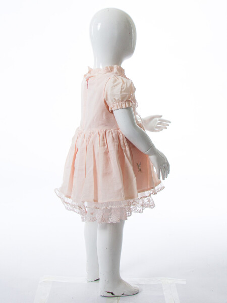 Kız Çocuk Yazlık Elbise 9-24 Ay 53225 Pudra - 6