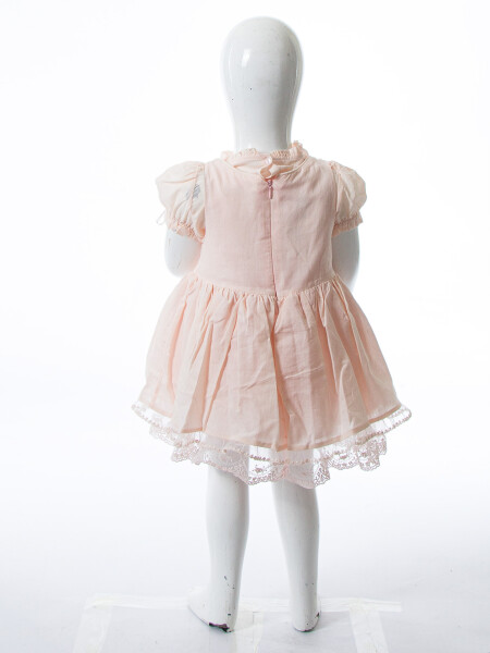 Kız Çocuk Yazlık Elbise 9-24 Ay 53225 Pudra - 7