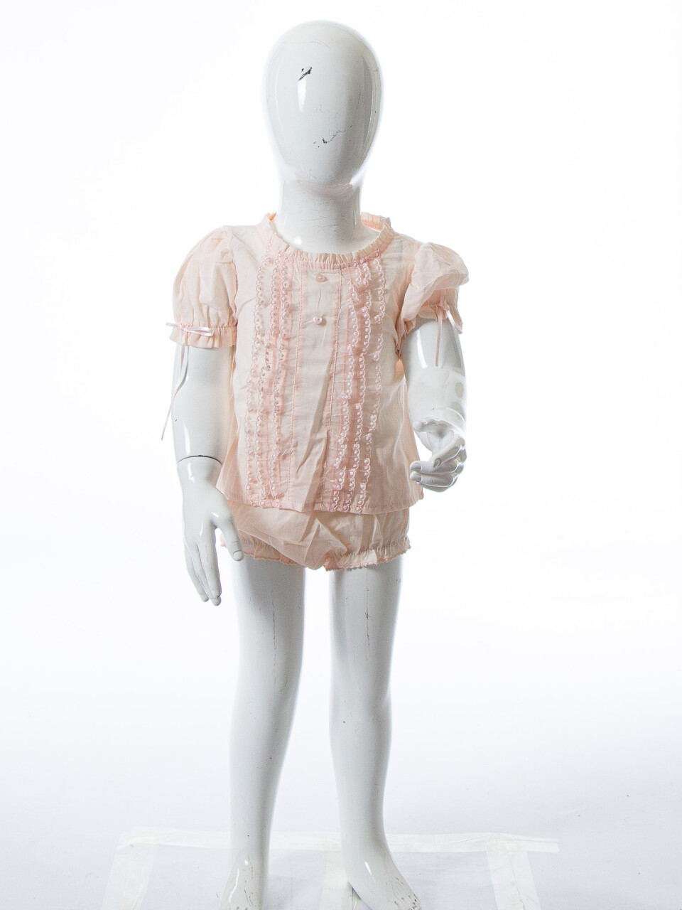 Kız Çocuk Yazlık Elbise 9-24 Ay 53225 Pudra - 8