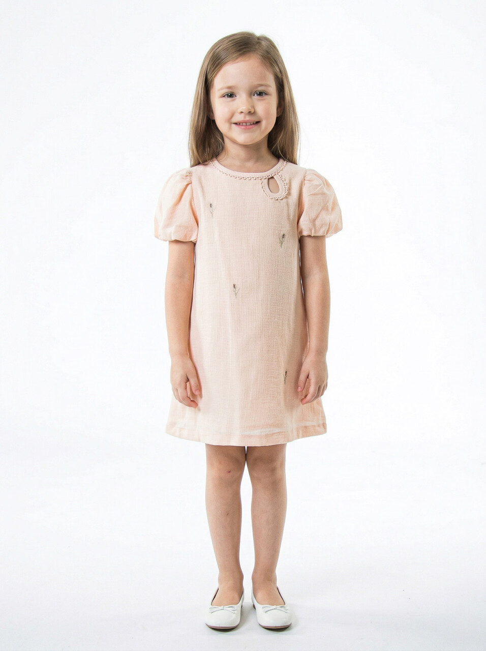 Kız Çocuk Yazlık Elbise 2-5 Yaş 53274 Pembe - 1
