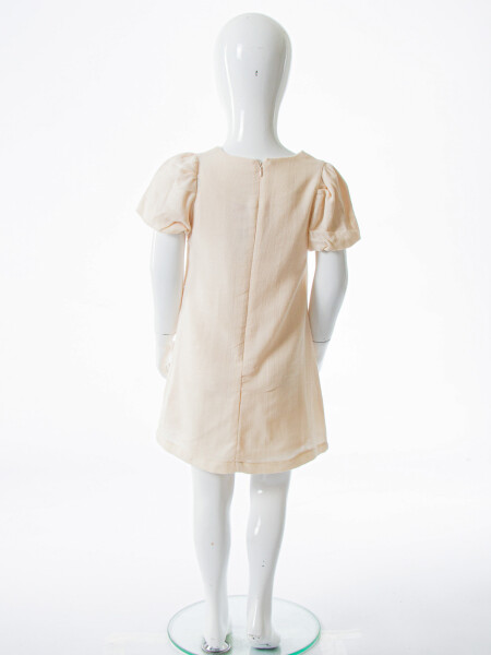 Kız Çocuk Yazlık Elbise 2-5 Yaş 53277 Bej - 5