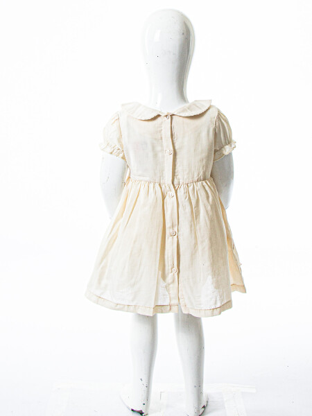 Kız Çocuk Yazlık Elbise 9-24 Ay 53152 Bej - 7