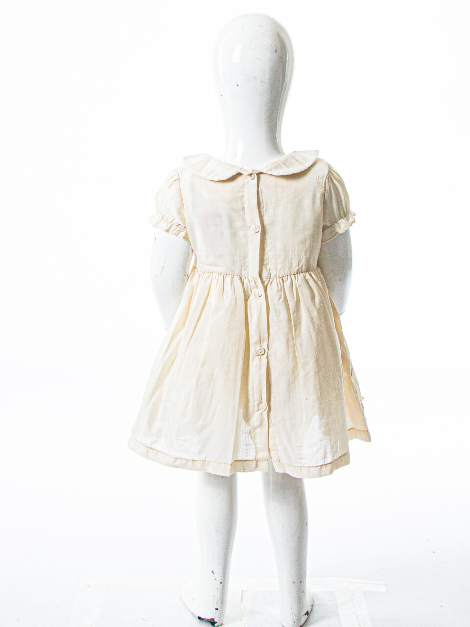 Kız Çocuk Yazlık Elbise 9-24 Ay 53152 Bej - 7