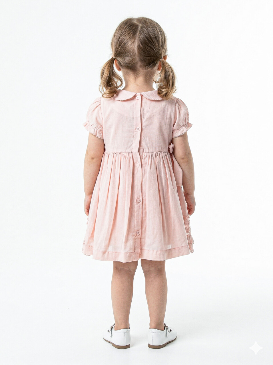 Kız Çocuk Yazlık Elbise 9-24 Ay 53153 Pembe - 2