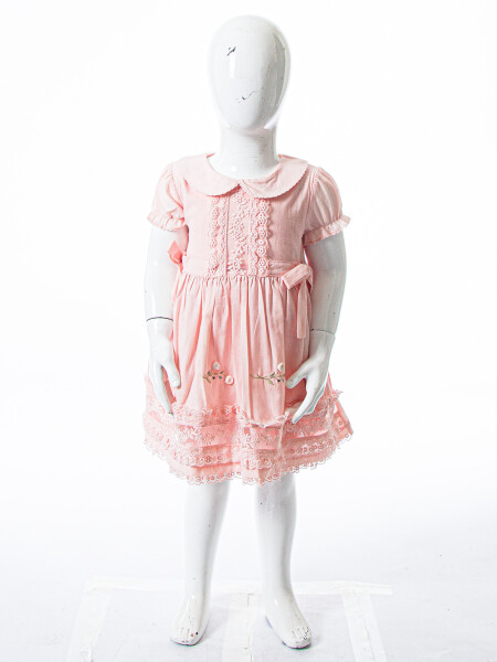 Kız Çocuk Yazlık Elbise 9-24 Ay 53153 Pembe - 3